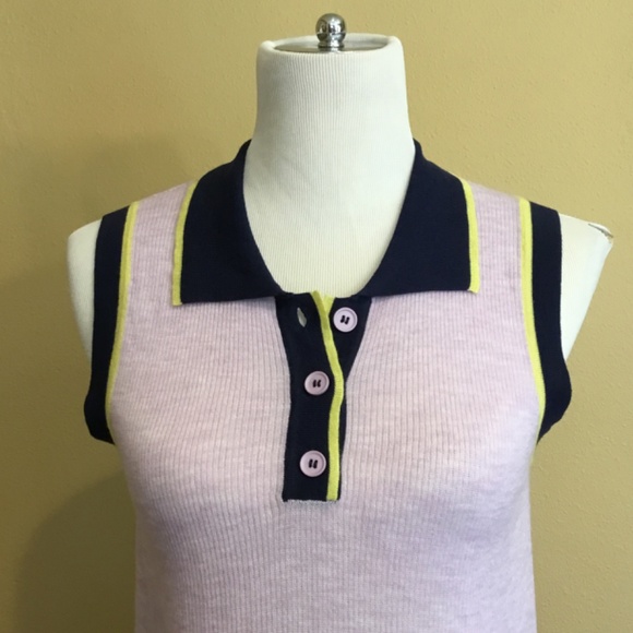 Sui by Anna Sui Lightweight Knit Tennis Inspired Dress - Picture 9 of 16